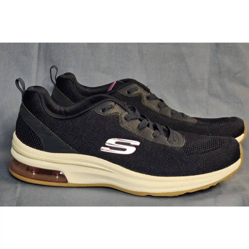 Skechers Womens Sz 8 Memory Foam 12564TX Dark/Navy Blue Running Shoes Sneakers